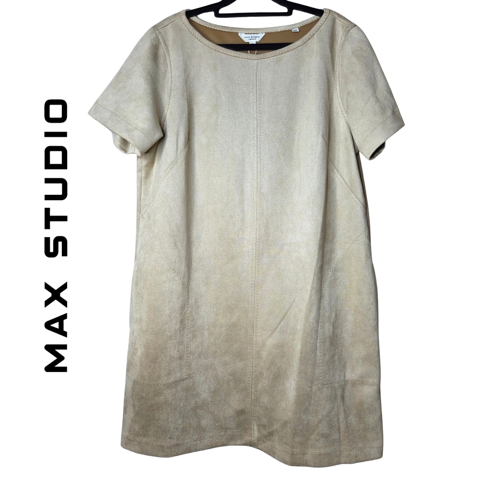 Max Studio Beige Suede Dress
